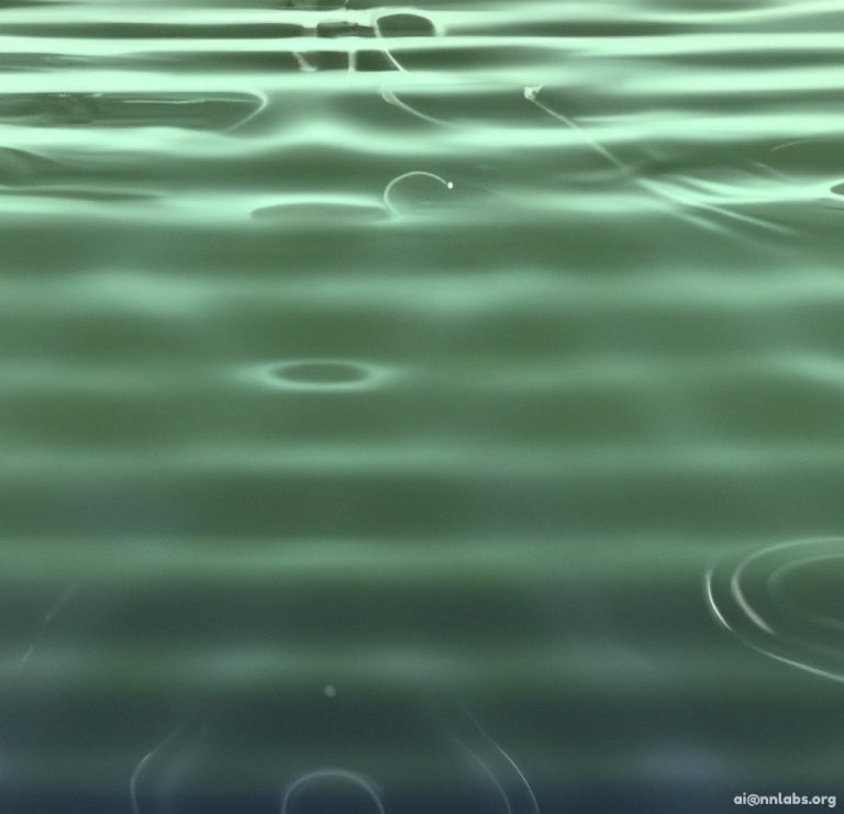 Ripples in a tranquil water body